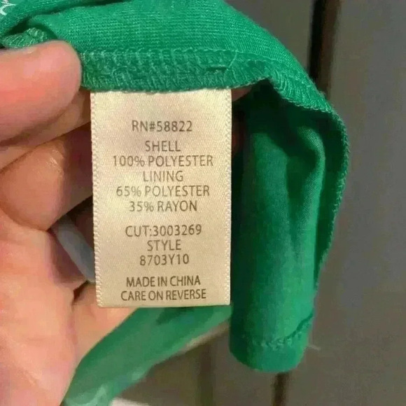 Max Studio women’s green print skirt elastic waist size small - Picture 11 of 11